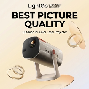 Nuevo Proyector Portátil Mini para Exteriores Hisense LightGo+ con Tecnología Láser Triple, Batería de 20,000 mAh, Mini Proyector para el Hogar - Product Image 1