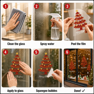 <span class=keywords><strong>Adesivi</strong></span> Statici <span class=keywords><strong>per</strong></span> Finestre con Stampa UV <span class=keywords><strong>per</strong></span> Natale e Capodanno 2027, Decorazioni Festive <span class=keywords><strong>per</strong></span> <span class=keywords><strong>Porte</strong></span> in Vetro con Albero di Natale - Product Image 4