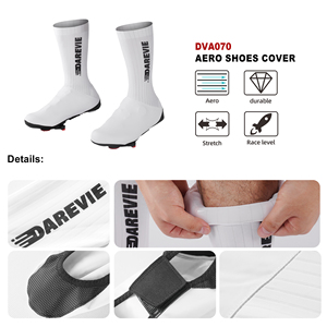 <span class=keywords><strong>Copriscarpe</strong></span> <span class=keywords><strong>da</strong></span> <span class=keywords><strong>Ciclismo</strong></span> Darevie Aero White Corti Aerodinamici per Bici MTB, <span class=keywords><strong>Copriscarpe</strong></span> Antivento OEM - Product Image 6