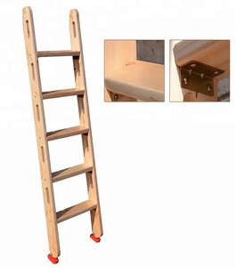 Ndoor-<span class=keywords><strong>Escalera</strong></span> <span class=keywords><strong>de</strong></span> cabina para loft, cama <span class=keywords><strong>de</strong></span> madera con tobogán, fuerte y suave, para tus adorables niños - Product Image 5