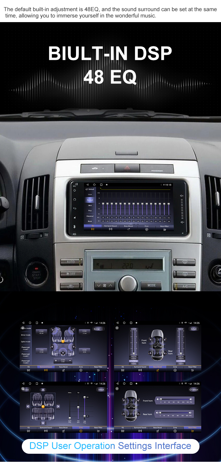 7 inch for Toyota Universal 2000-2020 Car DVD Player Android auto GPS Multimedia Radio