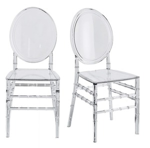 Großhandel Niedriger Preis Viktoria nisches Bankett Kristall Kunststoff Vermietung Hochzeit Ghost Clear Acryl harz Transparenter Stuhl für Veranstaltungen - Product Image 4