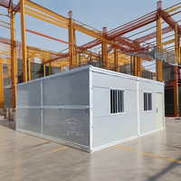 Maison conteneur préfabriquée pliante de sécurité empilable pliable extensible de luxe 20 pieds expédition petites maisons maisons préfabriquées