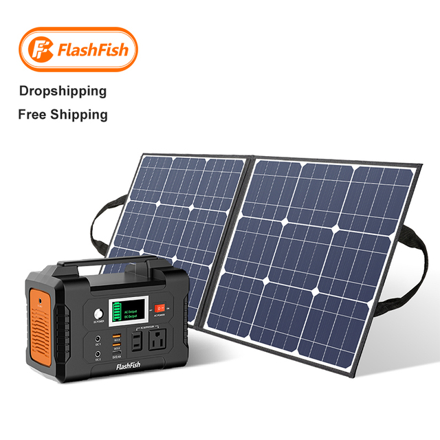 China Solar Energy System Power Banks With 50W Solar Panels 110V 220 Valt 200 Watt Small Portable Power Station
