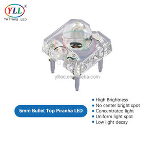 LED Superflux <span class=keywords><strong>F5</strong></span> 5mm Piranha 0.04W Bullet Top Dip THT LED Rojo Amarillo para Luces de Coche, Luz de Freno, Intermitentes - Product Image 3