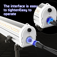 Daisy Chain Dimbare Waterdichte LED Onderkap Groeilampen 1.2m 120w voor Vegetatieve en Bloeiende Groei