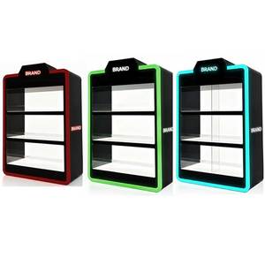 Présentoir en acrylique pour tabac sans fumée de Smoke Shop, présentoir de comptoir avec éclairage LED RGB, vitrine pour cigarettes et tabac - Product Image 6