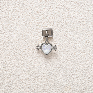 Fashion Charm <b>Bracelet</b> Set Zinc Alloy <b>Crystal</b> Rhinestone DIY Jewelry Accessories Unisex Heart Shape Modular Pendant Style - Product Image 2