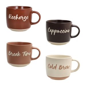 Tognana <b>Ceramic</b> <b>Cups</b> 370 Ml Barista Multicolor Set Of 4 - Product Image 1