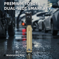 Clé de véhicule intelligente Toyota de haute qualité à double fente, lame en cuivre résistante à l'eau