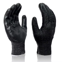 ANSI A5 A6 A8 A9 niveau anti-coupure élevé de calibre 18 gants de protection enduits de nitrile pour le travail de sécurité, résistants aux coupures
