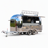 Camion de restauration mobile SL-6T-1 Mirror 304, pour hot-dogs, glaces, snacks, barbier, salon de beauté, design personnalisé, personnalisation sur mesure