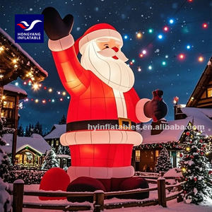 Tatil bahçesinde ekran için noel ağacı ve hediyeler ile açık şişme noel süslemeleri - Product Image 1