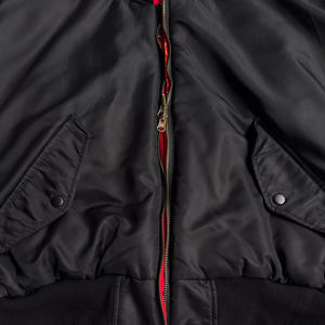 メンズ カスタムフード付き フライトナイロンジャケット 高品質 ラグジュアリー フライトジャケット メンズジャケット 大学スタイル ジャケット - Product Image 4