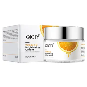 ครีมบำรุงผิวหน้า qicy Vitamin C Brightening Moisturizing ไม่เหนียวเหนอะหนะและง่ายต่อการดูดซึมครีมบำรุงผิว