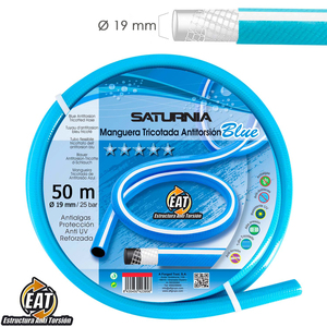 Tubo blu non torsionale lavorato a maglia O/ 19 mm. Rotolo da 50 metri - Product Image 1