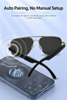 Nouvelle Arrivée 2026 Lunettes Audio Intelligentes, Traduction IA, Téléphone, Prévention de la Lumière Bleue, Lunettes Intelligentes à Traduction IA