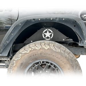 Revestimientos de Guardabarros Delanteros y Traseros de Acero con Logotipo Blanco para <span class=keywords><strong>Jeep</strong></span> Wrangler Jk Jku Sport Sahara <span class=keywords><strong>Rubicon</strong></span> & Unlimited 4 D 2007-2018 - Product Image 3