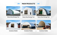 Tente d'entrepôt robuste, tente de stockage industrielle imperméable à vendre