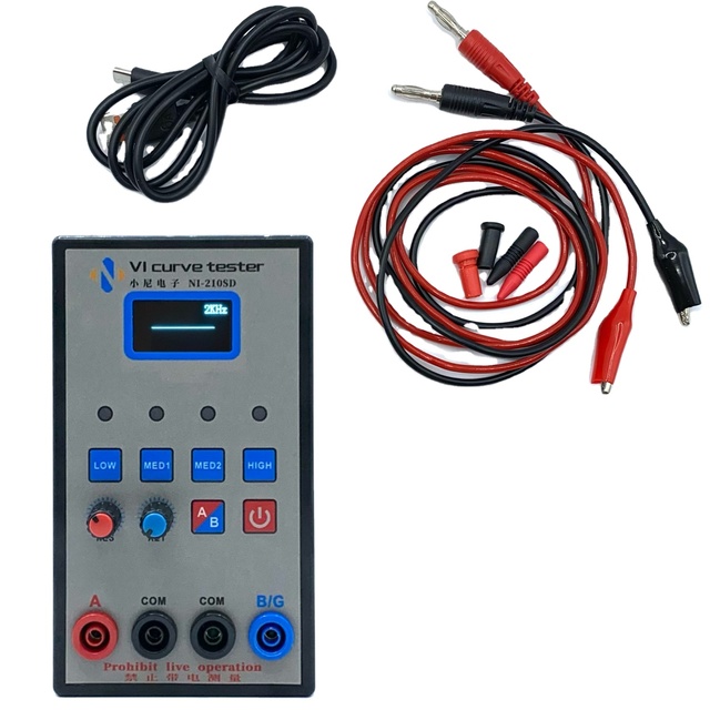 OLED display screen 2-channel handheld VI curve tester ASA circuit board online maintenance tester