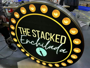 Tùy Chỉnh LED Ánh Sáng Hộp Dấu Hiệu Duy Nhất Đôi Hai Mặt Ánh Sáng Ngoài Trời Chiếu Ánh Sáng Hộp Với Chân Đế Cho Kinh Doanh Quảng Cáo - Product Image 4