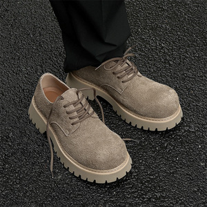 Zapatos de estilo británico para hombre, de cuero de ante, con cordones, informales, de negocios, transpirables, ligeros, modernos, diseño clásico - Product Image 6