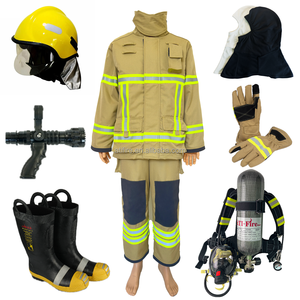 難燃性アラミド消防ユニフォームEN469消防士用<span class=keywords><strong>Nomex</strong></span>ケブラースーツ高性能消防士スーツOEM - Product Image 5