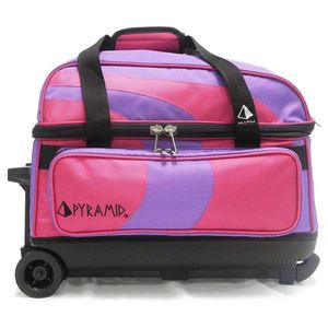 Sac de bowling BSCI Double Roller 2 Ball avec grand compartiment séparé pour chaussures de bowling, polyester 600-D - Product Image 2