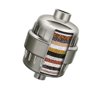 Tête de douche filtrante à charbon actif 10 étapes, système de filtration d'eau en plastique pour eau dure, élimine le chlore et le fluorure - Product Image 2