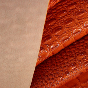 Искусственная кожа ПВХ с тиснением под крокодила, высокоглянцевая, с эффектом кожи животного - Product Image 5