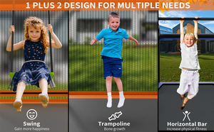 Tengtai chuyên nghiệp trong nhà hoặc ngoài trời tập thể dục Trampoline tùy chỉnh 4 * 6ft hình chữ nhật thiết kế với mạng lưới an toàn - Product Image 2