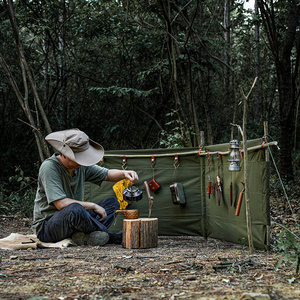 TC Katoen Lichtgewicht Gewogen Draagbare Opvouwbare Camping Overleving Klimmen Tour Alle Seizoenen Hangmat - Product Image 4