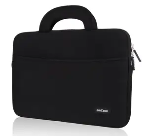 النيوبرين Chromebook حالة الأسود السفر كم مع مقبض جيب للجهاز اللوحي حقيبة for11-بوصة حقيبة لاب توب حالة 11 11.6 12 بوصة