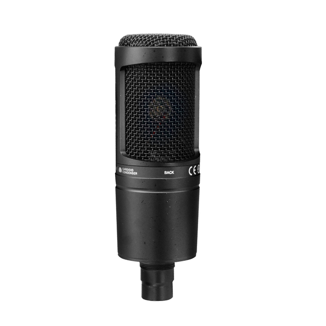 AT2020 Professional Cardioid Condenser Microphone for Vocal Recording Live Studio Audio XLR Connector Metal Material Wired