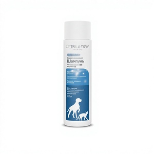 Shampoo thérapeutique Premium PetBiology, formule douce à l'acide lactique et à l'allantoïne, en flacon plastique pour chiens et chats, 250 ml - Product Image 1