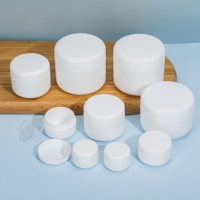 Récipients cosmétiques vides de luxe OEM de 4oz 8oz Pot de crème en plastique biodégradable pour emballage cosmétique avec couvercle en plastique et boîte en papier