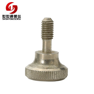 Alta cabeza tornillos de ajuste manual perno M2 M3 M4 M5 M6 Acero inoxidable ranurado tornillos de cabeza moleteada con collar - Product Image 6