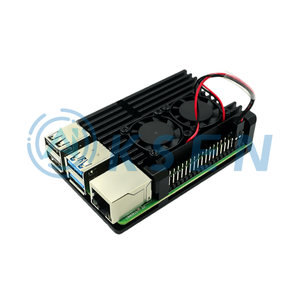 Raspberry <span class=keywords><strong>Pi</strong></span> металлическая оболочка 4-го поколения Raspberry <span class=keywords><strong>Pi</strong></span> 4-го поколения B + коробка из алюминиевого сплава 4B собранная теплоотводная оболочка - Product Image 1