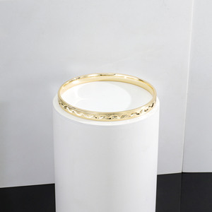 CM Jewelry Fine Luxury Dubai 14K Gold Plated <strong>Bangles</strong> for Women Engraved Patterned Bracelet <strong>Set</strong> African Ethiopian Wedding <strong>Bridal</strong> - Product Image 6