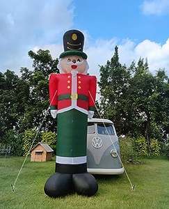 Poupées gonflables de décoration de jardin de 20 pieds avec figurines de ballons gonflables géants casse-noisette gonflables de Noël - Product Image 6