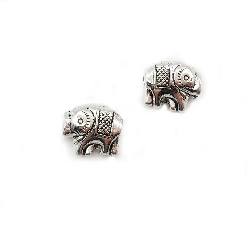 Elephant Charm Jewelry Findings Beads Alloy Made For For Essential Oil Diffuser Bracelet Jewelry Making