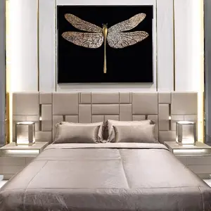 럭셔리 덮개를 씌운 가죽 침대 호텔 침실 세트 싱글 퀸 킹 사이즈 침대 룸 가구 현대 홈 프레임 나무 침대