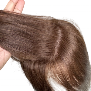 Perruques de Luxe en Silicone Anti-Glisse pour Alopécie, Perruque à Dessus en Soie avec Frange, Cheveux Humains Européens Alignés, Vente en Gros, Perruque Médicale - Product Image 6