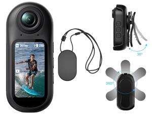 Mini Telecamera d'Azione 4K 1080P per Vlog, Indossabile con Accessori Magnetici, Piccola Fotocamera Tascabile con Clip - Product Image 1