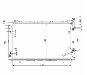 Nouveau Radiateur en Aluminium avec Garantie d'un An pour Nissan <span class=keywords><strong>PATROL</strong></span> <span class=keywords><strong>Y60</strong></span> 4.2L Essence TB42S TB42E MT - Product Image 6