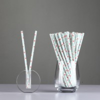 Vente en gros de pailles en papier coloré de haute qualité pailles jetables pailles en papier flexibles pour les affaires de faveur de fête