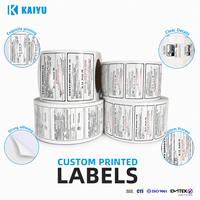 Etiqueta Adhesiva Personalizada para Productos Electrónicos de PET, Resistente al Agua, con Adhesivo Fuerte, Placa de Identificación Impresa