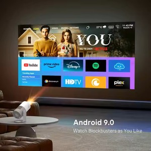 YDH-CR50 4K Video chiếu 200 inch xách tay mini Android thông minh chiếu với cho <span class=keywords><strong>Bluetooth</strong></span> Wi-Fi 250 lumens tự động lấy nét - Product Image 6