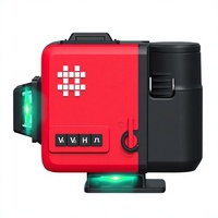 Niveau laser vert 3D infrarouge Shijing 7959E/F haute précision (2 mm) à 12 lignes avec batterie au lithium pour pose au sol ou au mur