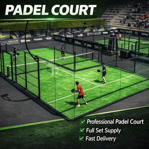 Pista de Pá<span class=keywords><strong>del</strong></span> Panorámica con Marco de Vidrio Templado, Pista de Pá<span class=keywords><strong>del</strong></span> Profesional para Interiores y Exteriores - Product Image 4